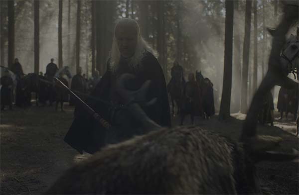 شکار گوزن توسط پادشاه در قسمت سوم خاندان اژدها