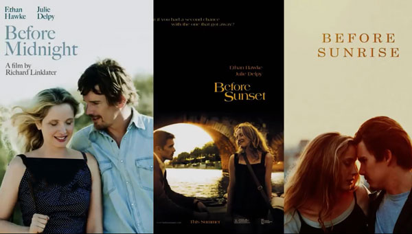 پیش از طلوع، پیش از غروب و پیش از نیمه شب؛ سه گانه Before از Richard Linklater